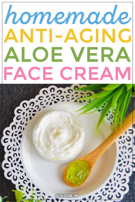 Diy Anti Aging Aloe Vera Face Moisturizer ♡ July Blossom