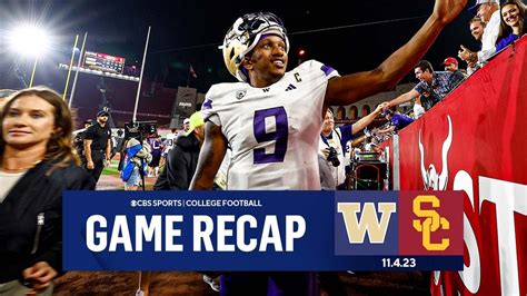 Michael Penix Out Duels Caleb Williams As Washington Beats Usc In Wild