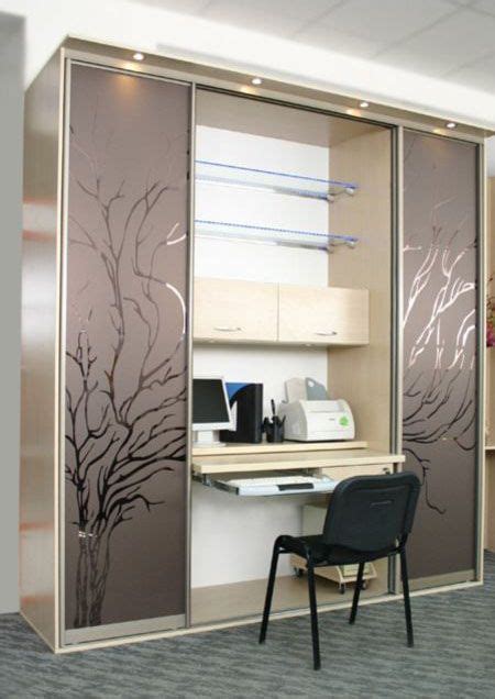 Стол в шкафу-купе | Wardrobe design bedroom, Bed furniture design ...
