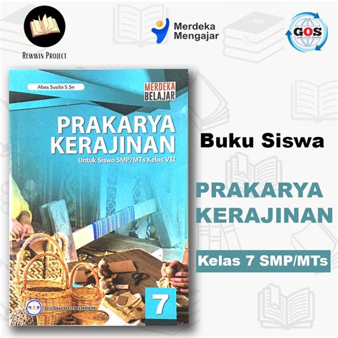 Jual Buku Siswa PRAKARYA KERAJINAN Kelas 7 SMP MTs Kurikulum Merdeka