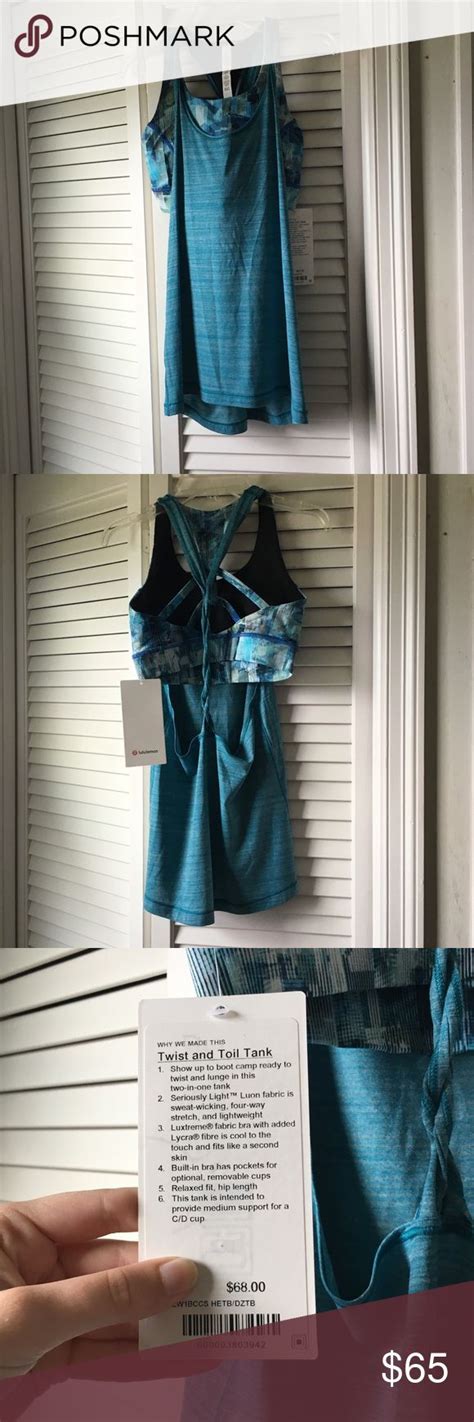 Lululemon Twist Toil Tank NWT 4 10 Lululemon Twist And Toil Tank In A