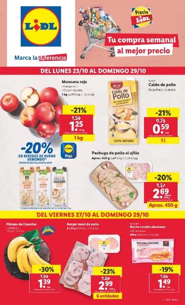 Catálogo de ofertas en alimentación LIDL Octubre Catálogo 2024 de