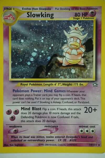 Slowking 14 111 Holo Rare Pocket Monster