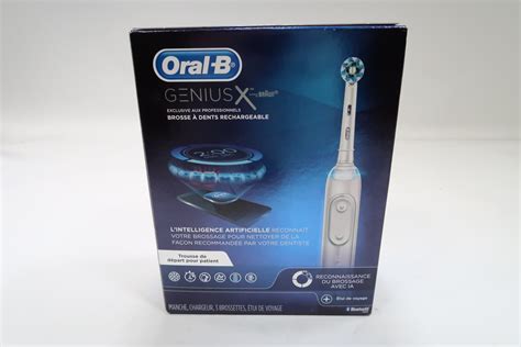 Oral B Genius X Electric Toothbrush Patient Starter Kit White