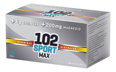 102 Años Suplemento Dietario Sport Max 30 Sobres Gramon Millet Suplemento Nutricionales