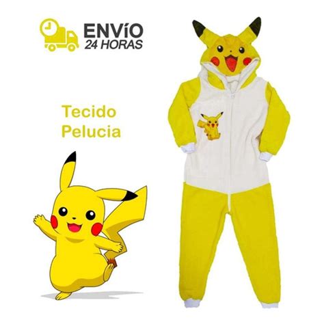 Pijama Macacao Pikachu Adulto Casas Bahia