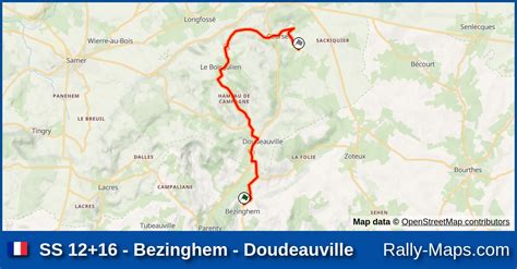 SS 12 16 Bezinghem Doudeauville Stage Map Rallye International Le