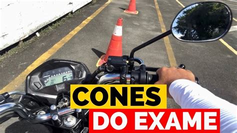 COMO PASSAR ENTRE OS CONES NO EXAME DE MOTO DO DETRAN YouTube