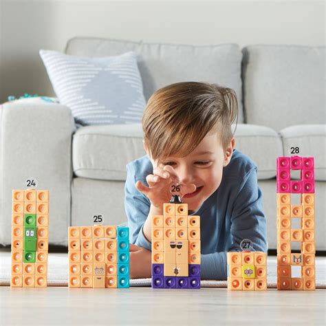 Conjunto De Atividades Hand2mind MathLink Cubes Numberblocks 21 30 20