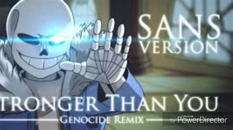 Undertale Stronger Than You Sans Version Youtube