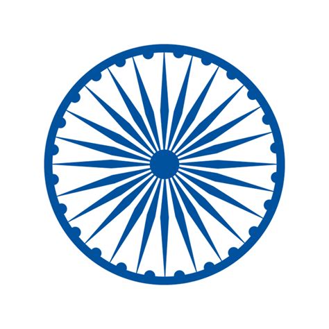 Blue Ashoka Wheel Indian Symbol Ashoka Chakra 27384142 Png