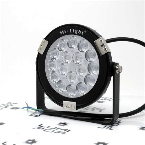 Spot LED de jardin connecté étanche RGB CCT 9W 220V Mi Light MiBOXER