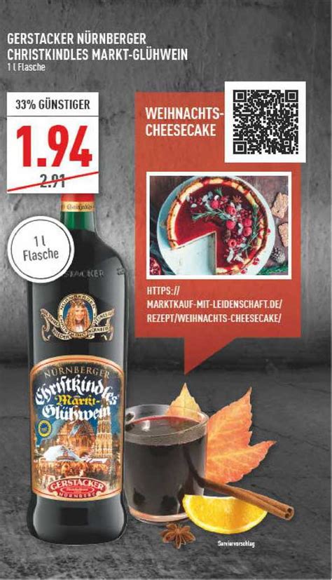 Gerstacker Nürnberger Christkindlesmarkt Glühwein Angebot bei Marktkauf