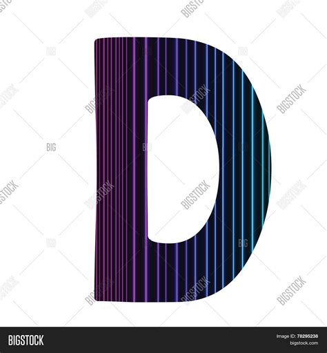 Neon Letter D Vector & Photo (Free Trial) | Bigstock