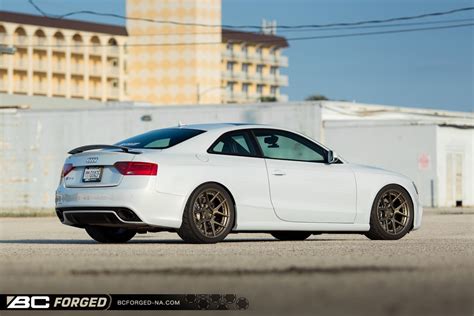 Audi S5 RS5 B8 White BC Forged HCS02S Wheel Front