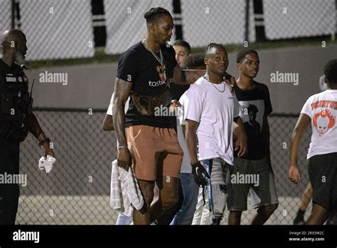 NBA basketball player Dwight Howard, left, and his son Braylon Howard ...