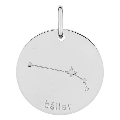 Pendentif Constellation Bélier Argent 925 Emanessence Ocarat