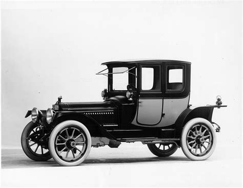 1913 Packard 48 Two Toned Coupe Three Quarter Front View Left Side