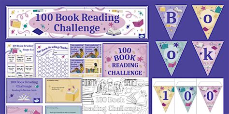 Book Reading Challenge Classroom Pack Professor Feito