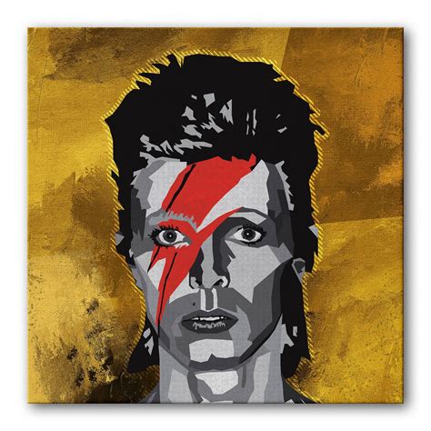 David Bowie Abstract Wall Art Canvas Wall Art Pop Art Rock | Etsy