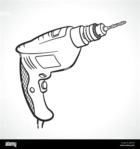 Electric Drill Stock Vector Images Alamy