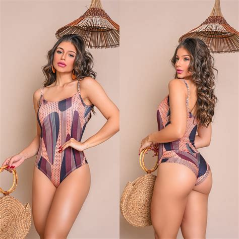 Body Mai Feminino Al A Estampado E Liso Bojo Calcinha Fio Duplo