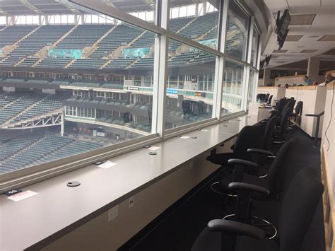 Press Box At Progressive Field Rredsox