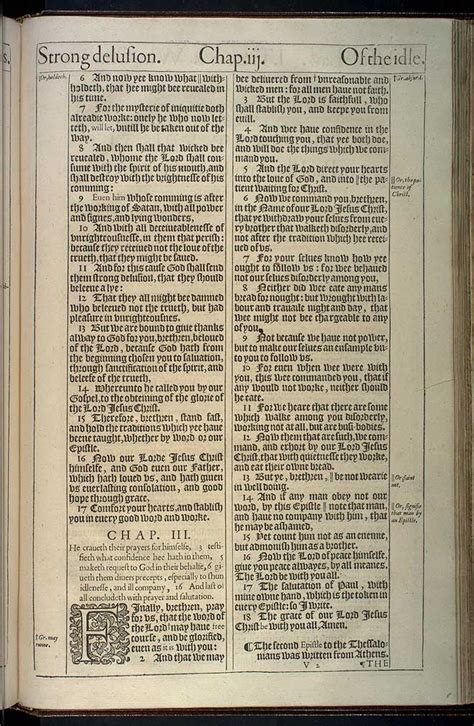 2 Thessalonians Chapter 2 Original 1611 Kjv