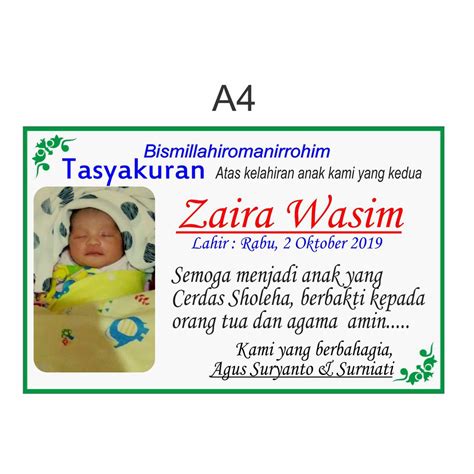 Contoh Tasyakuran Bayi 57 Koleksi Gambar