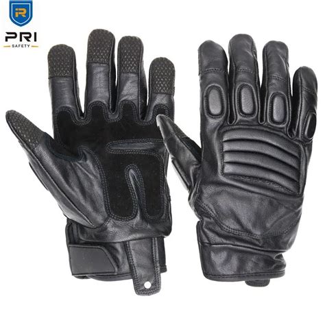 Motorcycle Gloves Goatskin Full Finger Tactical Leather 100 Premium