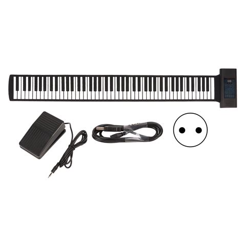 Roll Up Piano 88 Keys Foldable Plug And Play Dual Speakers Bluetooth