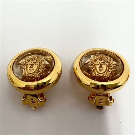 【傷や汚れあり】10644 Gianni Versace ジャンニ ヴェルサーチ メデューサ ゴールド 金 アクセサリー レディース 女性