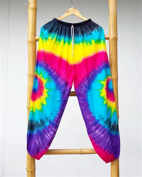 Colorful Tie Dye Pants Boho Ippie Vacation Summer Beach Etsy In 2020