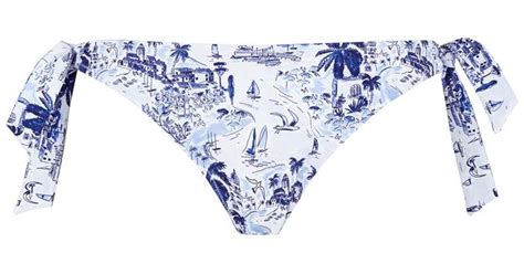 Vilebrequin Mini Brief Side Tie Bikini Bottom Riviera In Blue Lyst