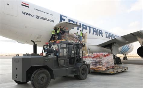 First Gaza Bound Bahraini Humanitarian Aid Shipment Arrives At El Arish