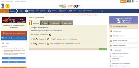 Mahadbt Login 2023 24 Mahadbt Scholarship Registration Process