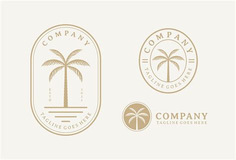 palm tree logo vector art icons  graphics