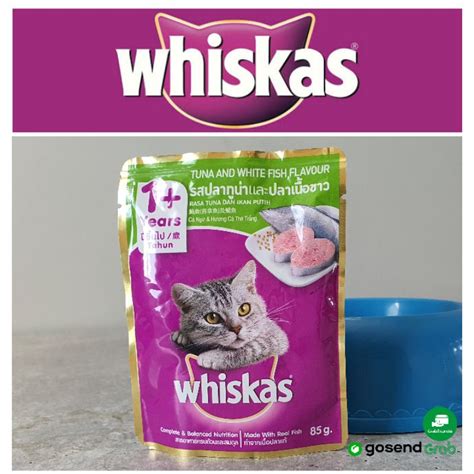 Jual Whiskas Adult Tuna White Fish Pouch 80gr Makanan Kucing Dewasa