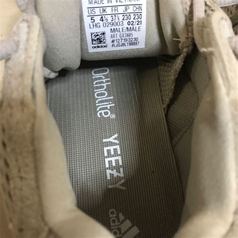 Size 5 Adidas Yeezy 500 Ash Grey Ortholite Excellent Condition