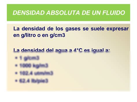 Solution Presentaci N Mec Fluidos Densidad Y Peso Espec Fico S