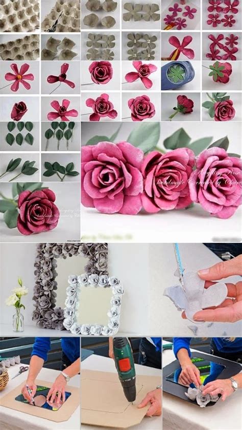 Extraordinary Egg Carton Decorative Flowers