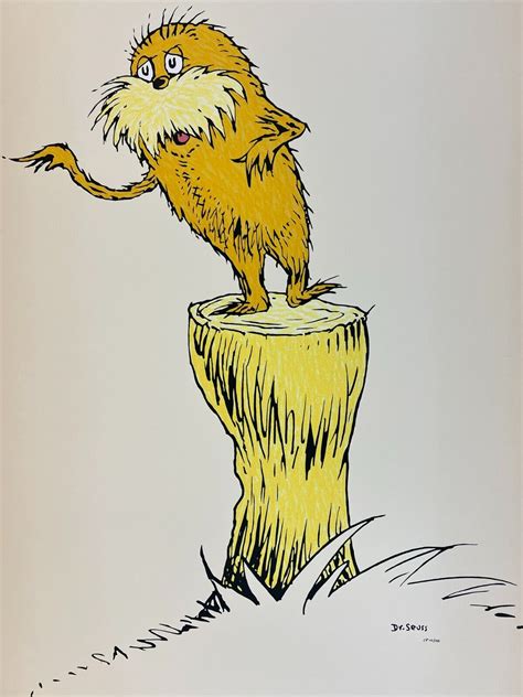 Art Of Dr Seuss Lorax 50th Anniversary Edition 41155 Cp Never Framed Ebay