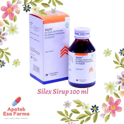 Jual Silex Sirup 100ml Sirup Obat Batuk Batuk Kering Batuk Dahak