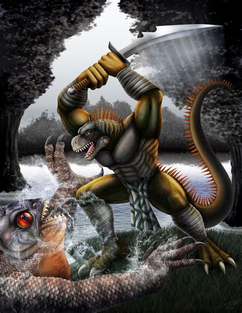 Lizard Warrior by DragonosX on DeviantArt