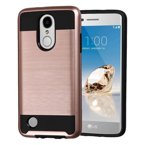 Kaleidio Case For Lg Rebel 3 Lte L157bl Tracfone Straight Talk [brushed Metal Texture] Slim