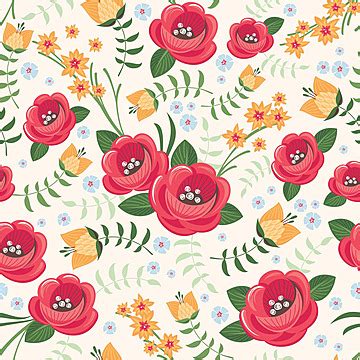 Watercolor Seamless Floral Pattern Hand Pattern Paper Vector, Hand ...