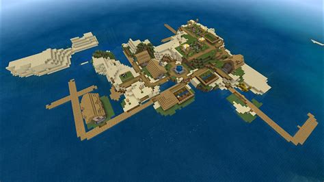 Top 10 Island Village Seeds for Minecraft Bedrock 2020 | Slide 9