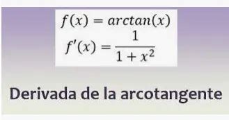 Derivada Arcotangente Matem Ticas Guia