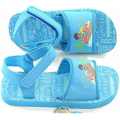 Nick Jr Go Diego Go Boys Surfing Light Blue Sandals Sz 23