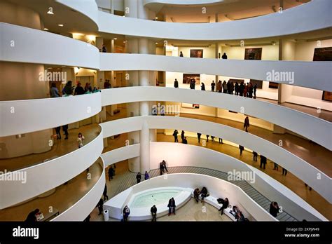 New York Manhattan United States Solomon R Guggenheim Museum Stock